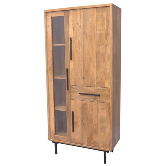 Benoa Opbergkast Jayden met vitrinedeur 85 cm breed