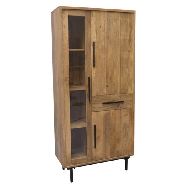 Benoa Opbergkast Jayden met vitrinedeur 85 cm breed