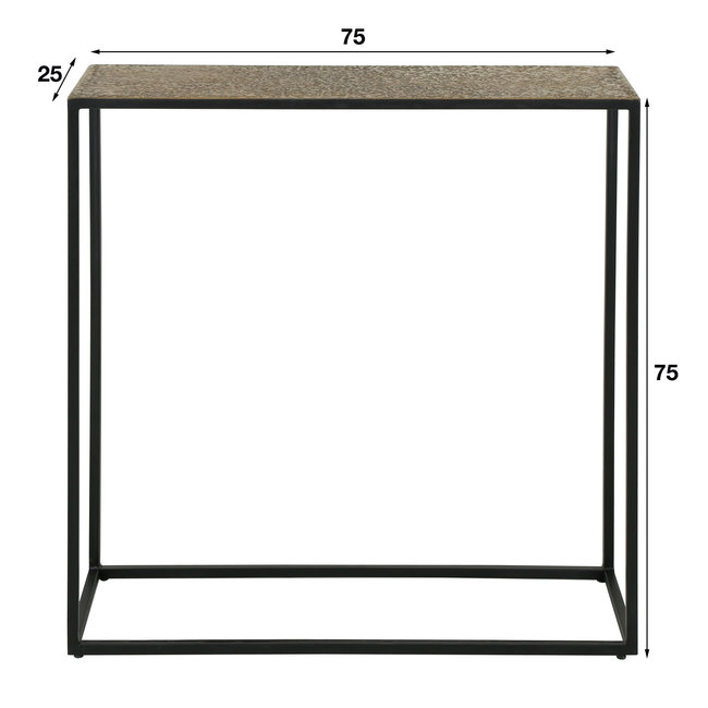 WoonStijl Haltafel iron metallic