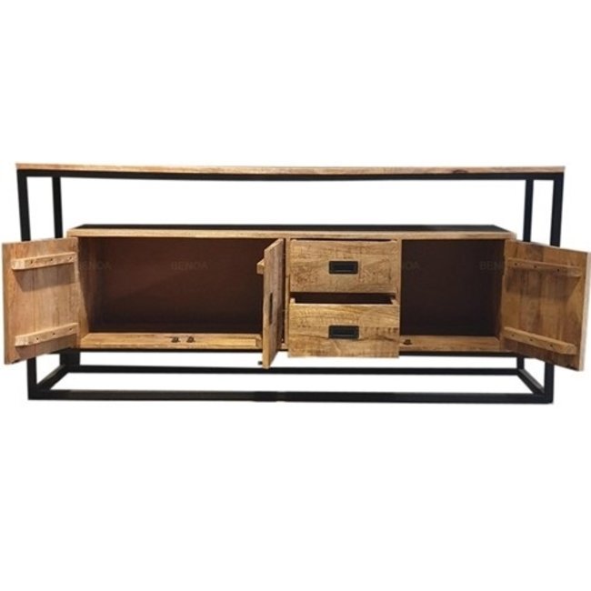 Benoa Dressoir Len Mango 2 lades en 3 deurtjes