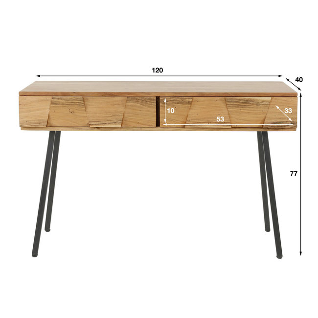 WoonStijl Kaptafel / Sidetable Demn acacia