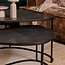 Starfurn Salontafel set Lana Zwart aluminium