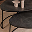 Starfurn Salontafel set Lana Zwart aluminium