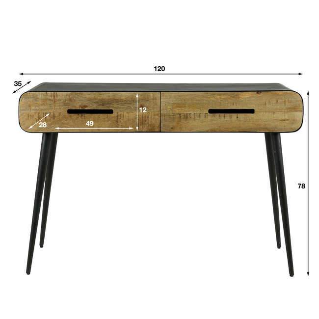 WoonStijl Kaptafel 2L carve