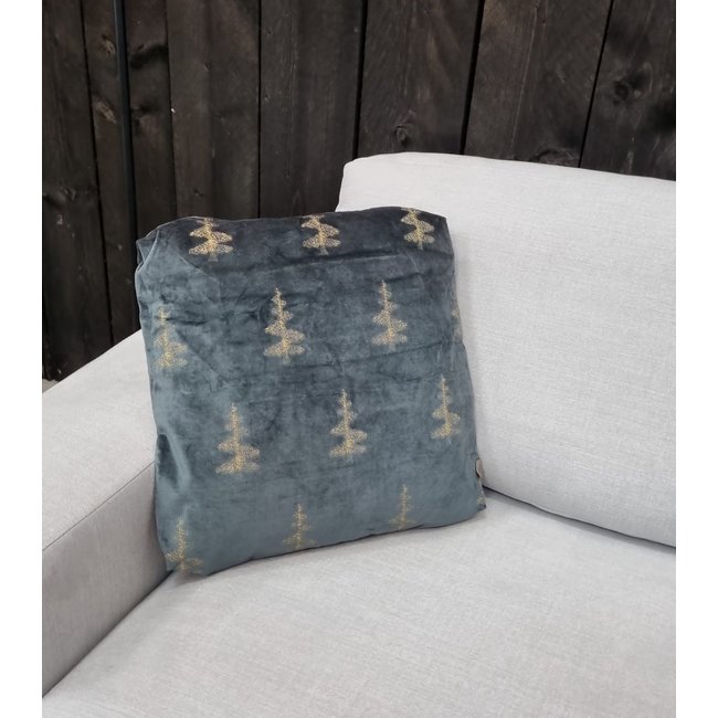 BePureHome Kussen Bos -  Rood of Grijs