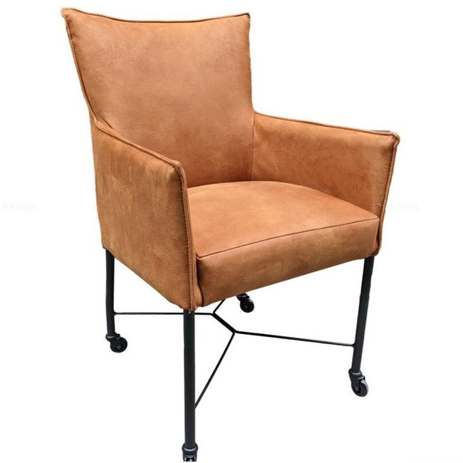 Benoa Eettafelstoel Maastricht - Cognac, bruin, antraciet en groen