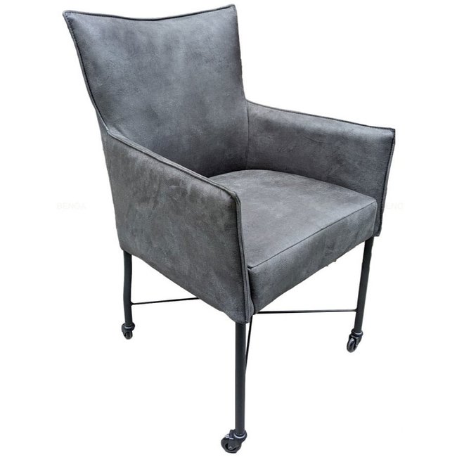 Benoa Eettafelstoel Maastricht - Cognac, bruin, antraciet en groen