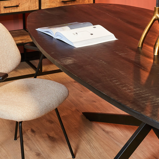 Starfurn Eettafel Elegance Black | Deens ovaal | 240x110