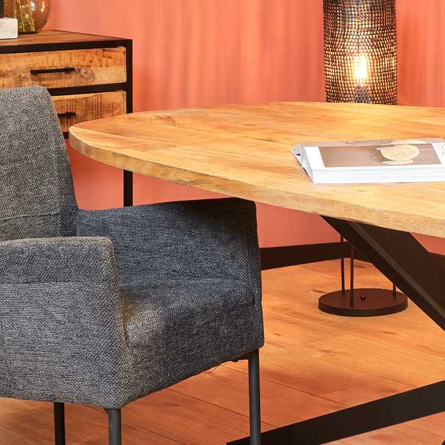 Starfurn Eettafel Elegance mango | Deens ovaal | 200x100