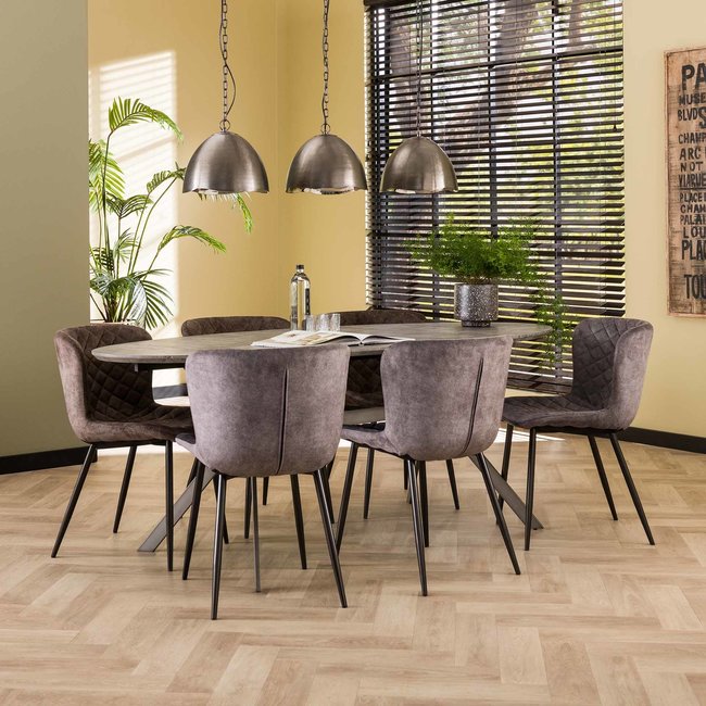 WoonStijl Stoel bend velvet - Diverse kleuren