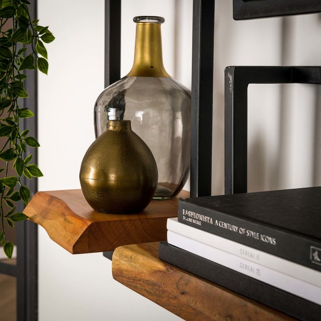 WoonStijl Set Wandplanken Acacia Live Edge Groot