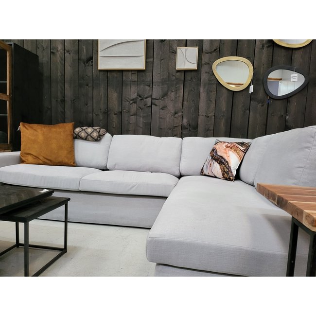 Woood Hoekbank Senne lichtgrijs Rechts