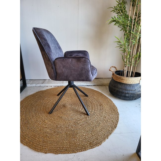 Benoa Eettafelstoel Noah Adore Antraciet draaibaar