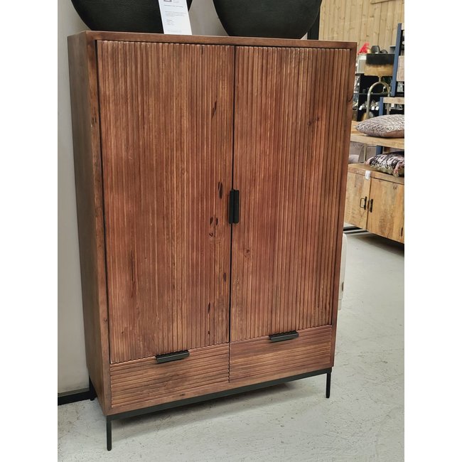 Benoa Kast Lines dark mango met 2 deuren 2 lades