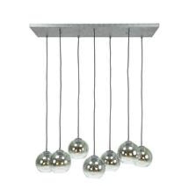 WoonStijl Hanglamp 4+3L bubble shaded