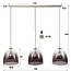 WoonStijl Hanglamp 3xØ33 shaded ovaal glas