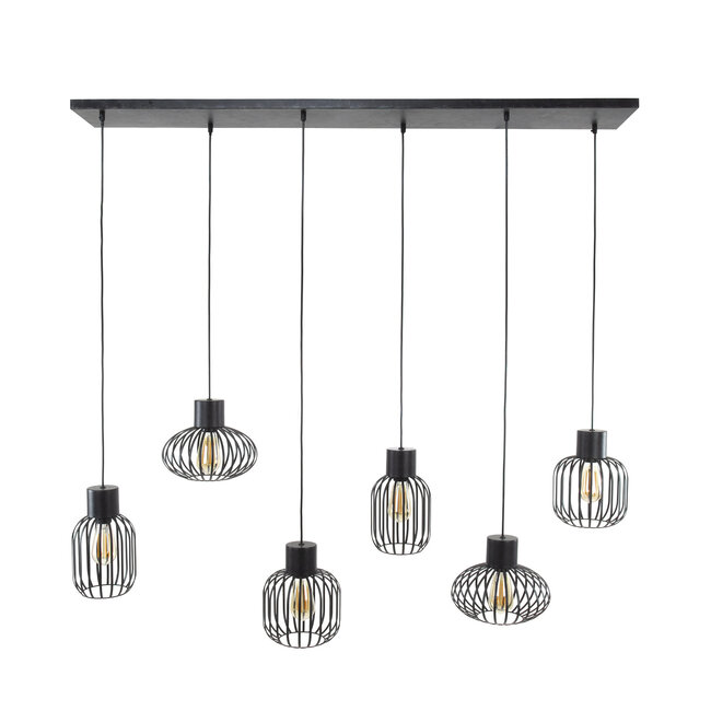 WoonStijl Hanglamp 3+3 mix metal