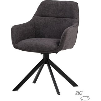 Nijwie Eetkamerstoel Puro antraciet showroommodel