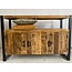 Benoa Dressoir industrial 3 deurs mango