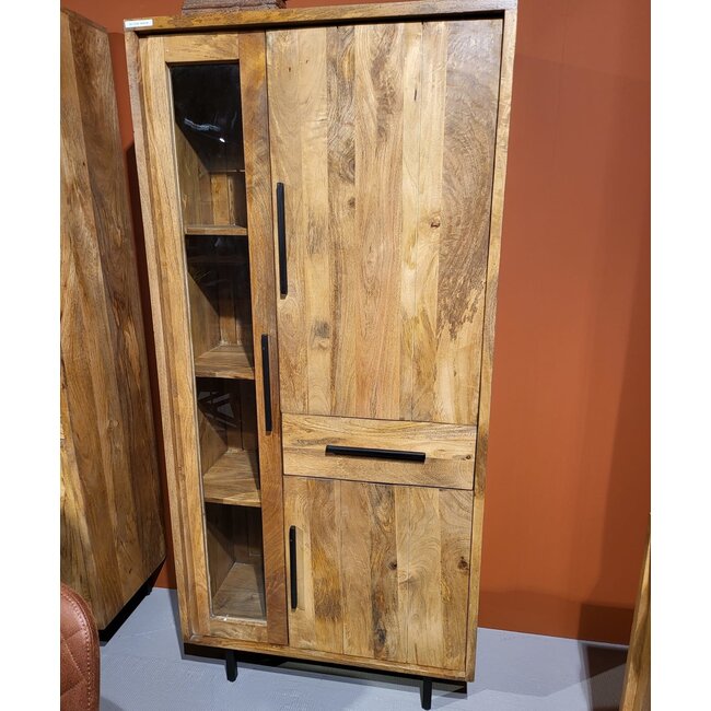 Benoa Opbergkast Jayden met vitrinedeur 85 cm breed