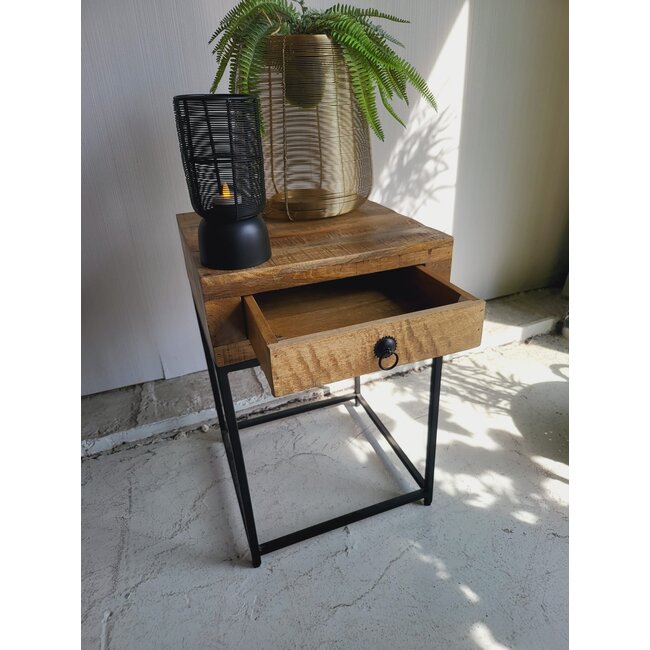 Benoa Bijzettafel mango met lade