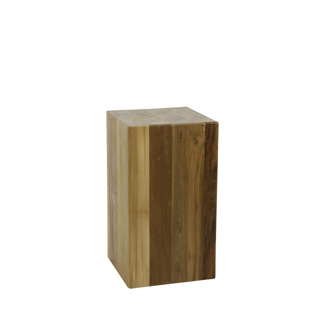 WoonStijl Bloemenzuil Bole Teak  65 cm hoog