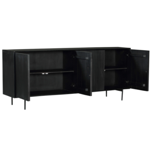 Starfurn Dressoir Madison Mango Black | 210 cm