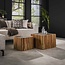 WoonStijl Salontafel set van 2 slate acacia