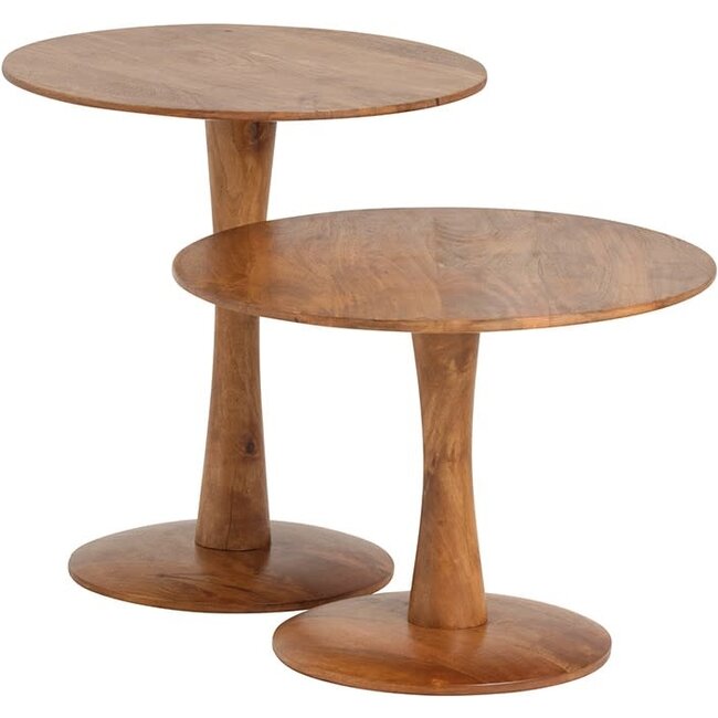 Nijwie Bijzettafel Flare Ginger mango  Ø60, laag model