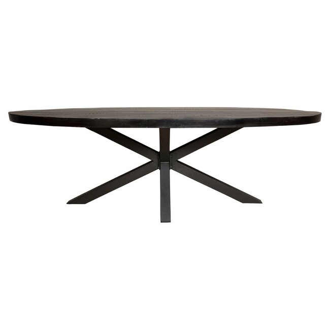 Starfurn Eetkamertafel Denver Black | Ovaal | 180 cm