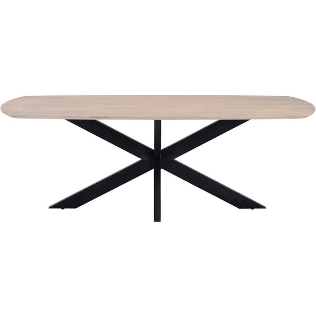 MySons Eettafel Akagi Mango deens ovaal asblond 230 cm