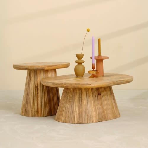 Willonin Scandinavische salontafel, moderne ovale salontafel, woonkamertafel met plank, bijzettafel van hout, salontafels, slaapkamer, kantoor, café, 90 x 60 x 40 cm (wit