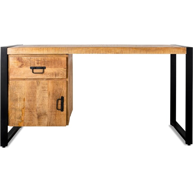 Benoa Bureau Industrial Mango met 1 deur en 1 lade