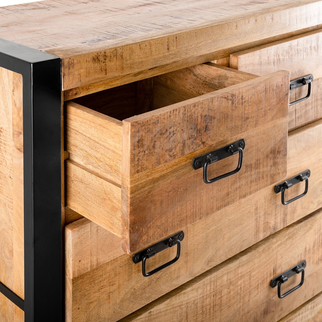 HOMCOM Moderne ladekast met 4 laden, hoogglans dressoir voor slaapkamer HOMCOM Moderne ladekast met 4 laden, hoogglans dressoir voor slaapkamer