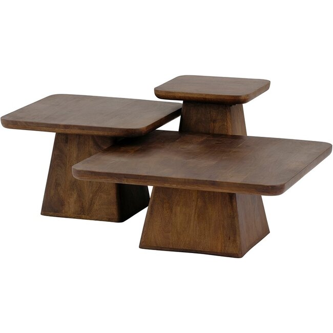 MySons Salontafel Stockholm Mango Walnoot 80 cm