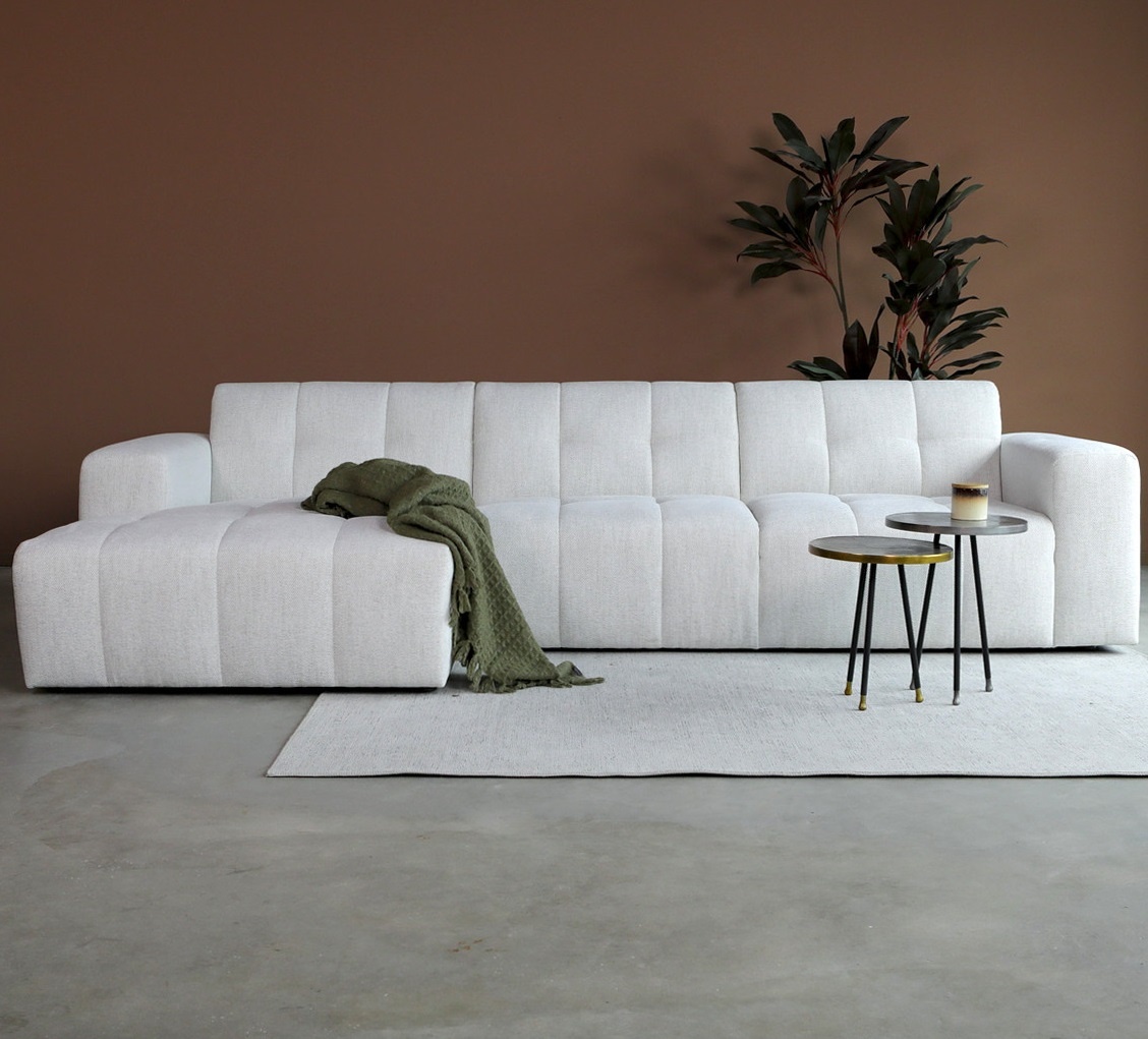 Bank Wave 2.5 zits met chaise longue links modesto 492 Gratis Houten Meubel Outlet