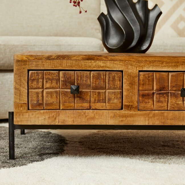 Starfurn Salontafel Brandy 80 cm met 4 lades