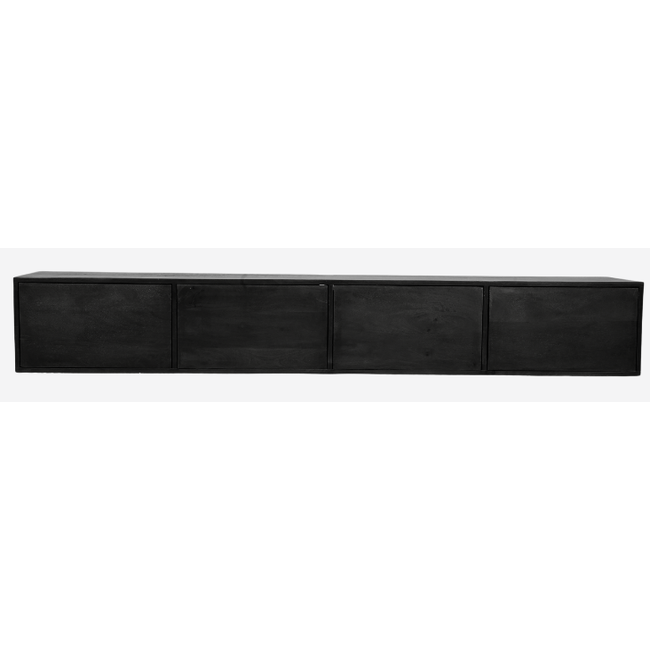 Starfurn Zwevend tv meubel Vision Black | 200 cm