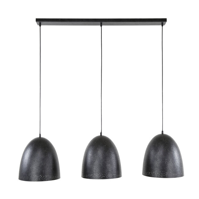 WoonStijl Hanglamp kosmos 3 lichts Charcoal