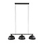 WoonStijl Hanglamp 3L halfronde kap-ribbel