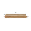 WoonStijl Wandplank Sleek mango 118 cm