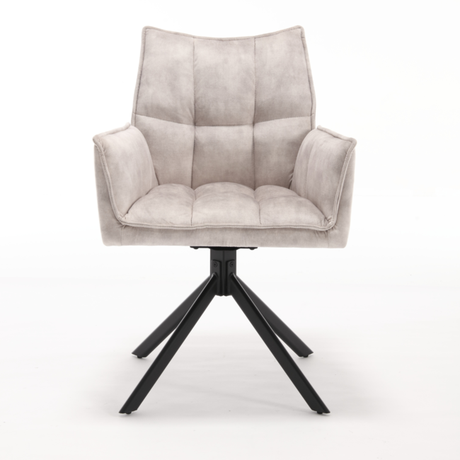 Starfurn Eettafelstoel Dani velvet champagne