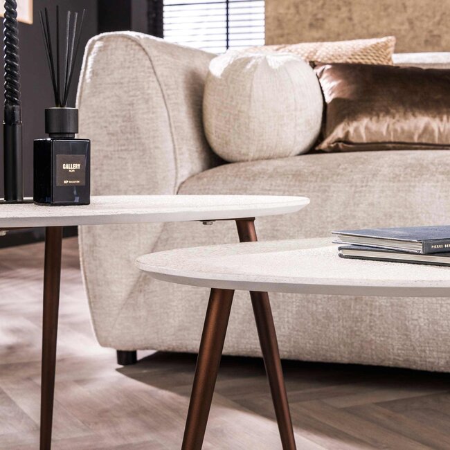 WoonStijl Salontafel Stone - set van 2 driehoekig