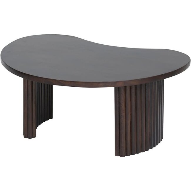 Nijwie Salontafel Firenze - boonvormig  - 85 cm - Bruin