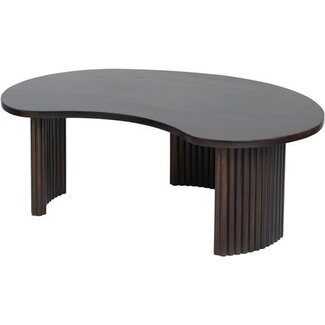 Nijwie Salontafel Firenze - boonvormig  - 125 cm - Bruin