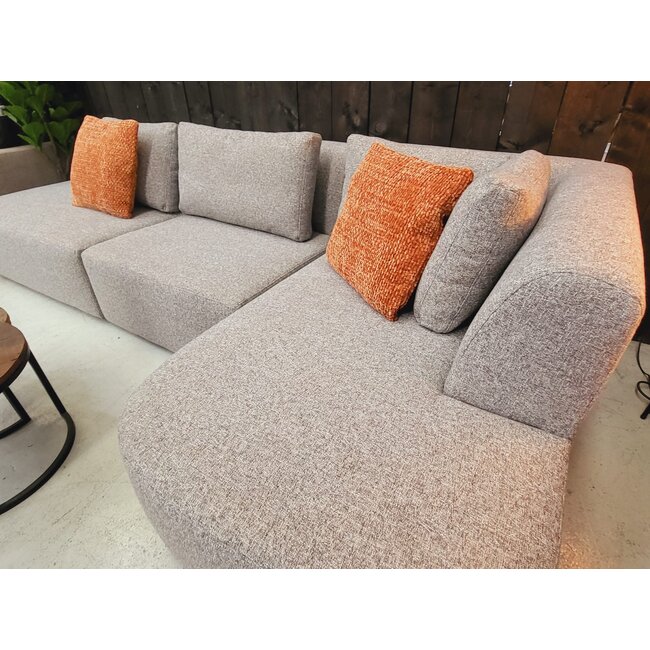 MySofa Hoekbank Blocks | Ottomane + 90 cm + longchair  | Clay 84 - Showroommodel