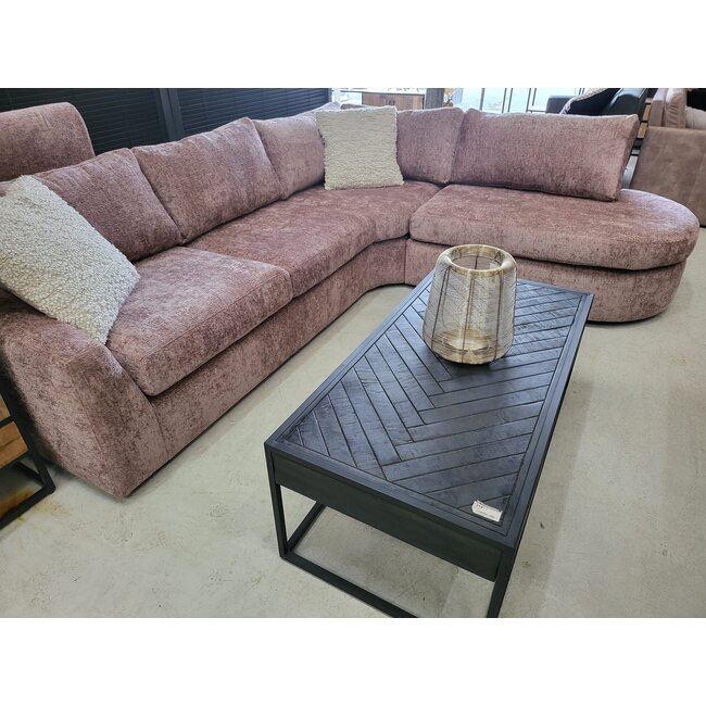 MySofa Hoekbank Cosy | 2,5 zits arm links + hoek + ottomane rond  | Trenza 15 - Showroommodel
