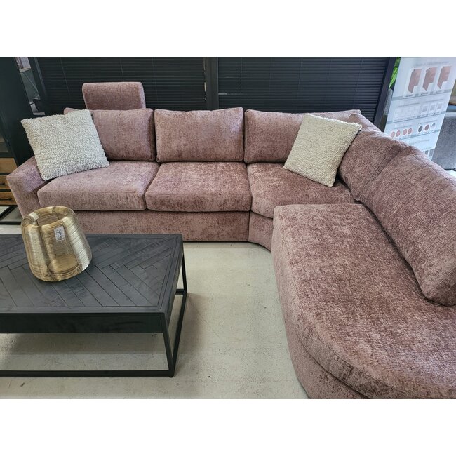 MySofa Hoekbank Cosy | 2,5 zits arm links + hoek + ottomane rond  | Trenza 15 - Showroommodel