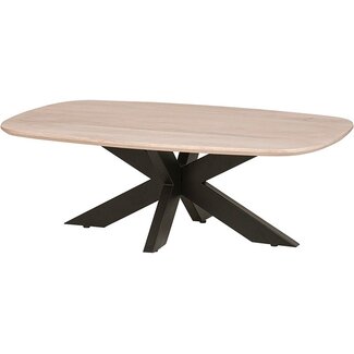 MySons Salontafel Akagi Mango Deens ovaal asblond 120 cm