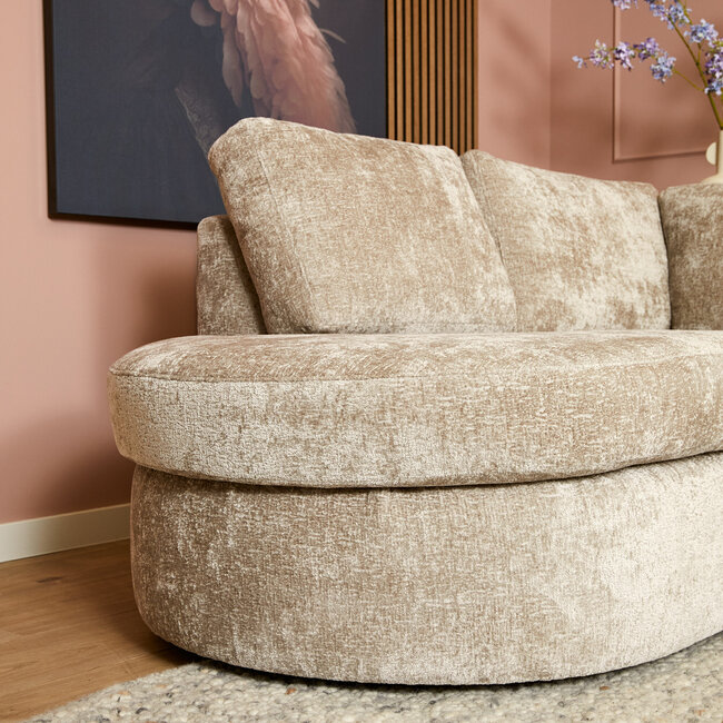 MySofa Hoekbank Alma | Beige | Divan Links + 2,5 zits